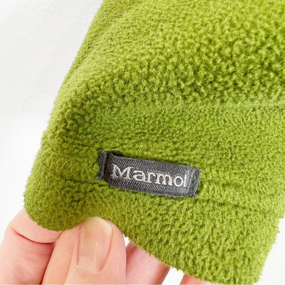 Marmot Polartec Full Zip Fleece Jacket Men's Size Medium Green - Picture 5 of 15